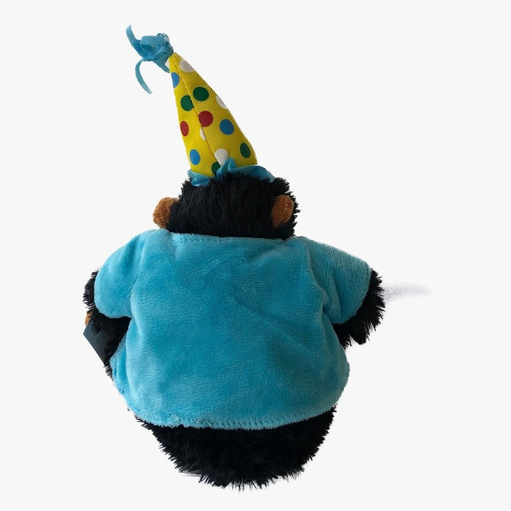 Burton & Burton Plush Happy Birthday Chimp Ape Cake Candles Stuffed NO SOUND 12" - Picture 4 of 11